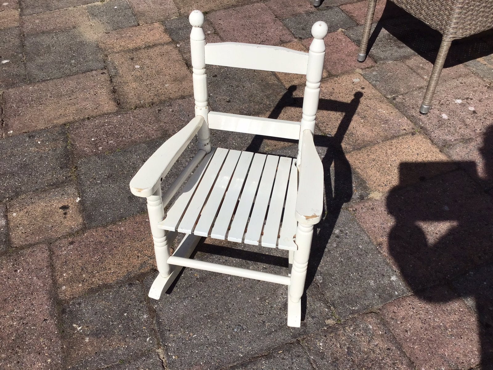 Kinder schommelstoel, Tuin en Terras, Ophalen, Gebruikt, Hout