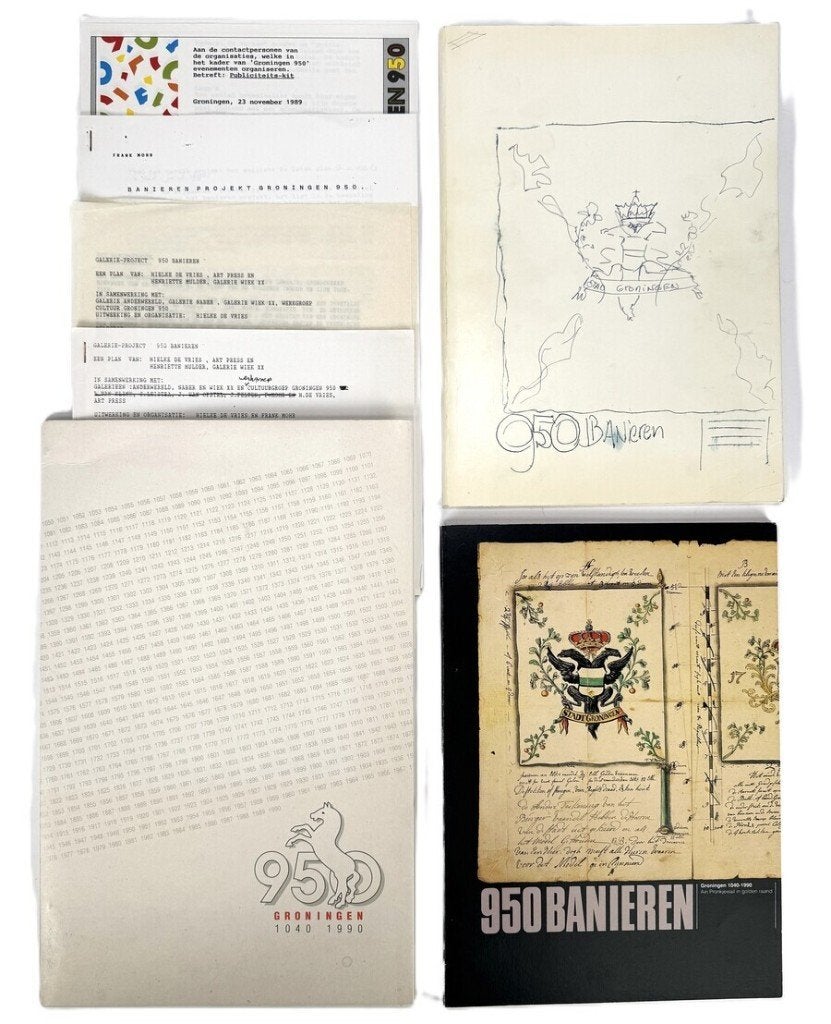 14. Ontwerpdossier, de Vries en Mulder - Groningen 950 jr, Antiek en Kunst, Antiek | Boeken en Bijbels, Ophalen