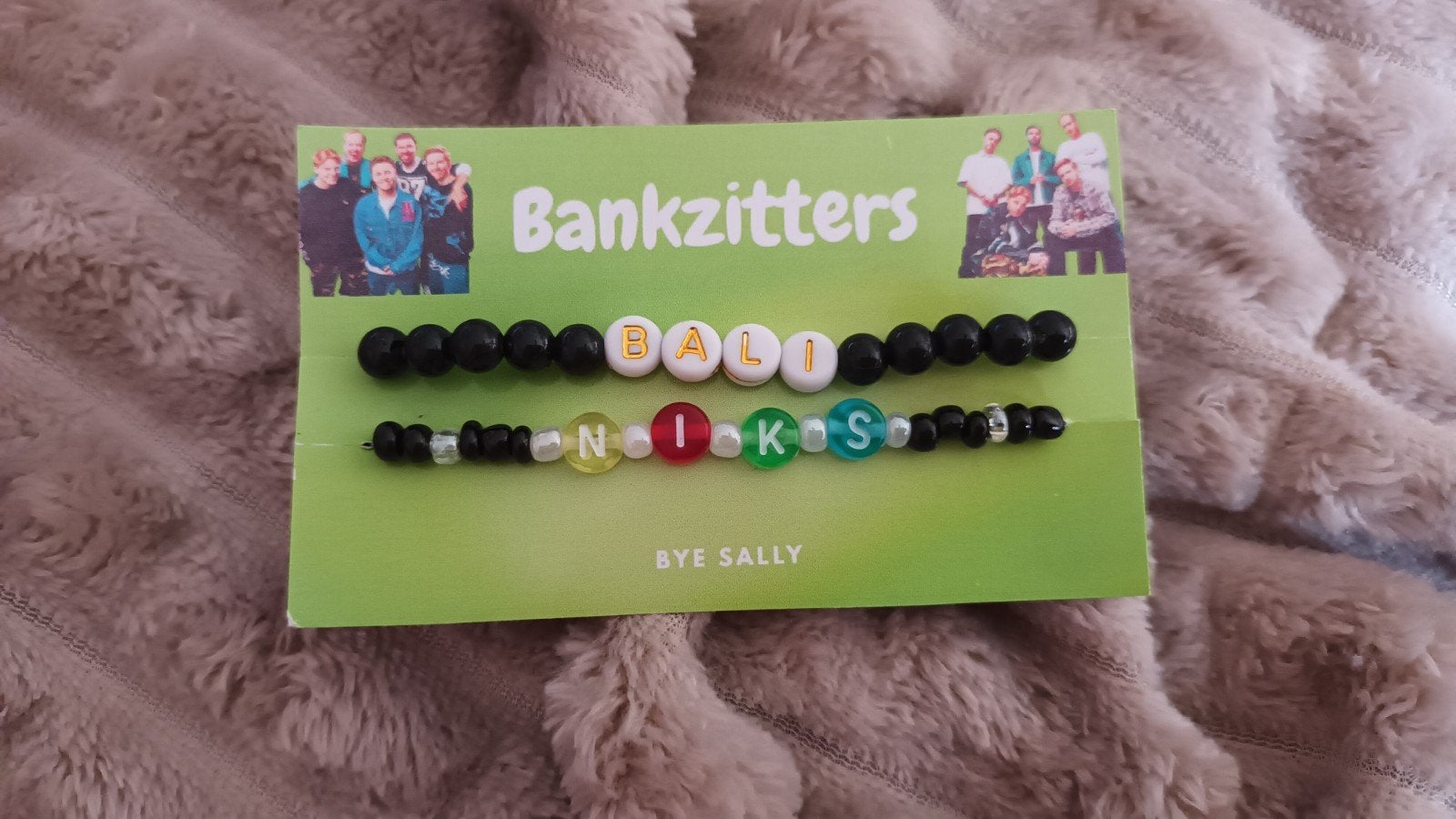 Bankzitters Bali en Niks kralenarmbanden set, Zwart, Kunststof of Plastic, Nieuw, Ophalen of Verzenden