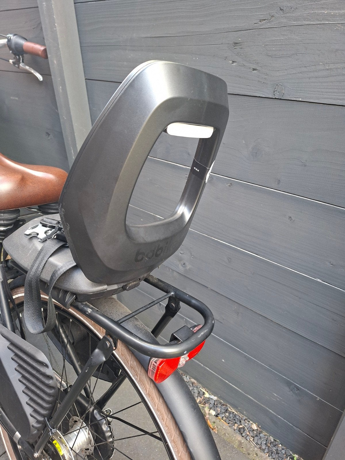 Bobike One Junior fietszitje, zwart, leeftijd 6-10 jaar, Ophalen of Verzenden, Zo goed als nieuw