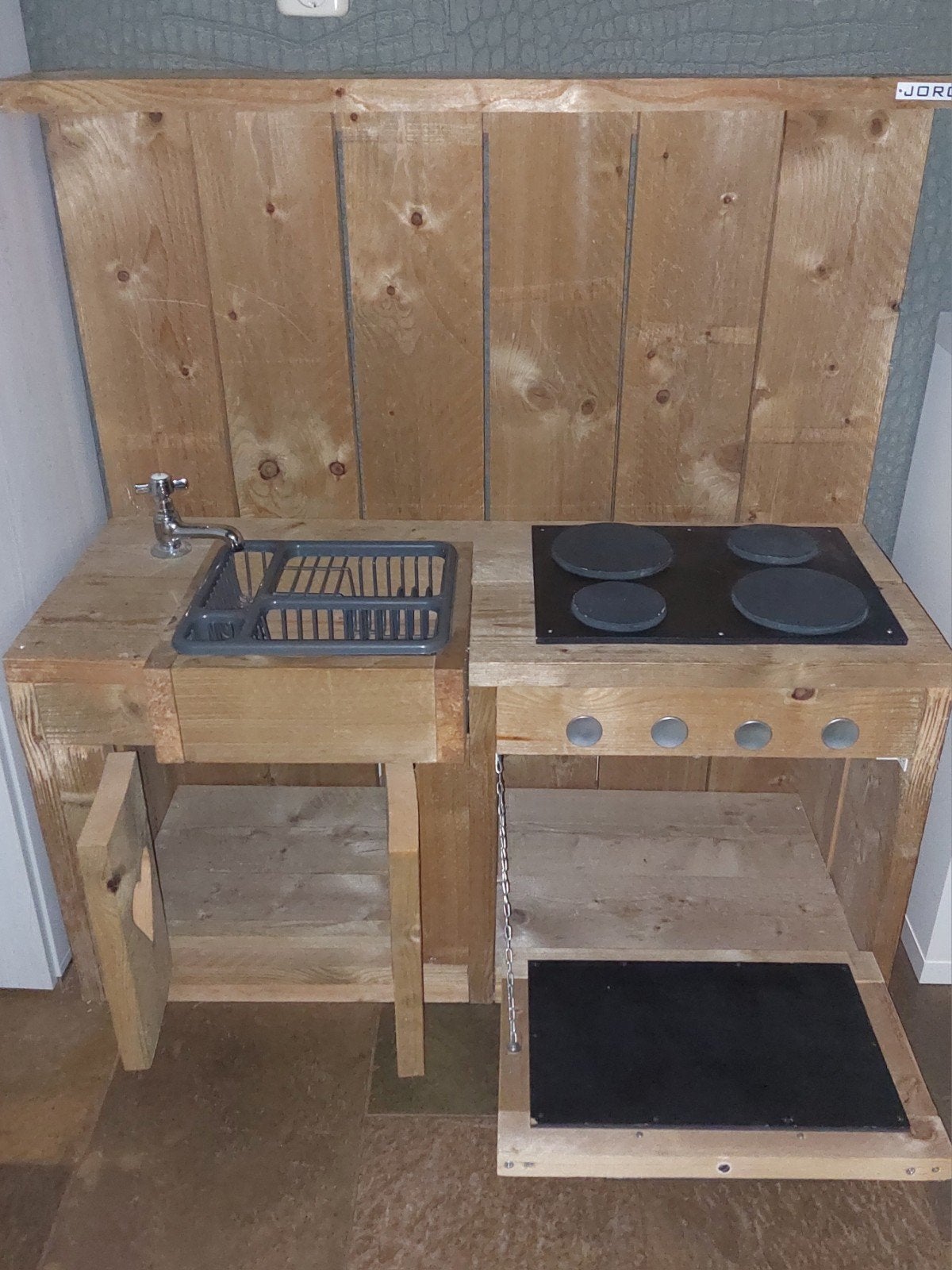 Steigerhouten keuken van het merk jorg, Ophalen, Gebruikt