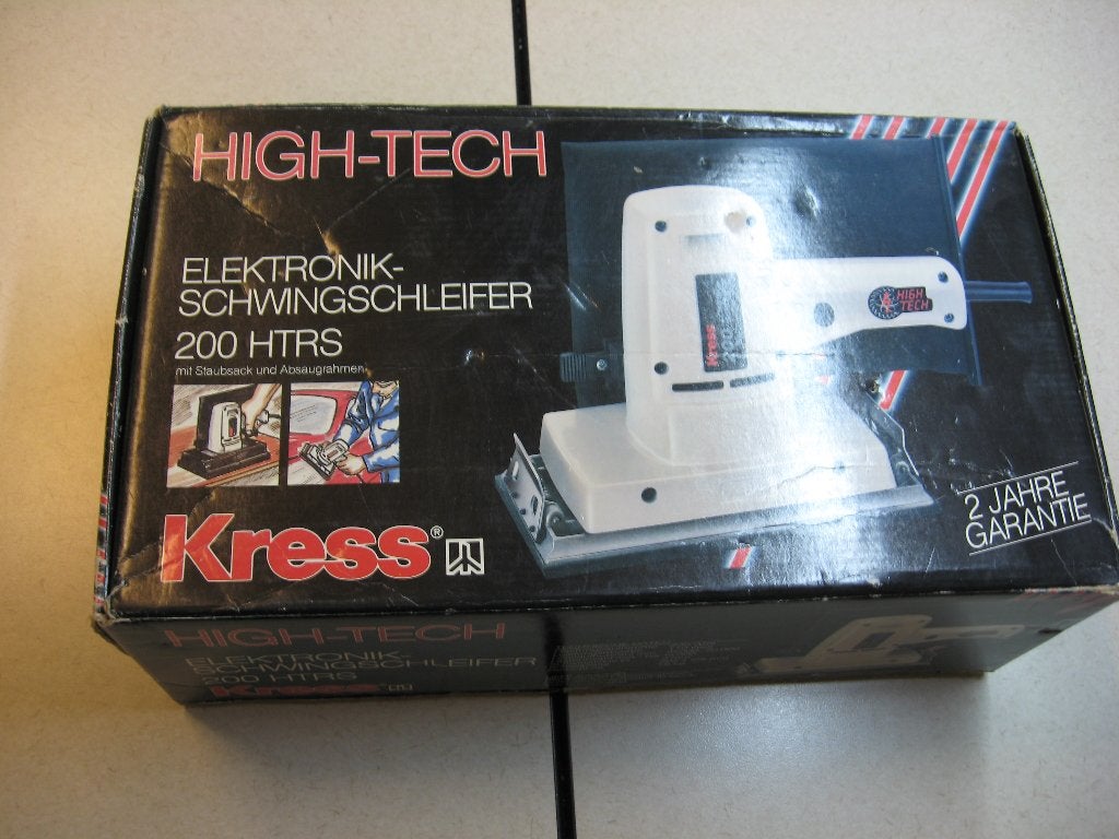 Topkwaliteit zware vlak schuurmachine van Kress ongebruikt, Ophalen of Verzenden, Zo goed als nieuw, Minder dan 600 watt, Vlakschuurmachine