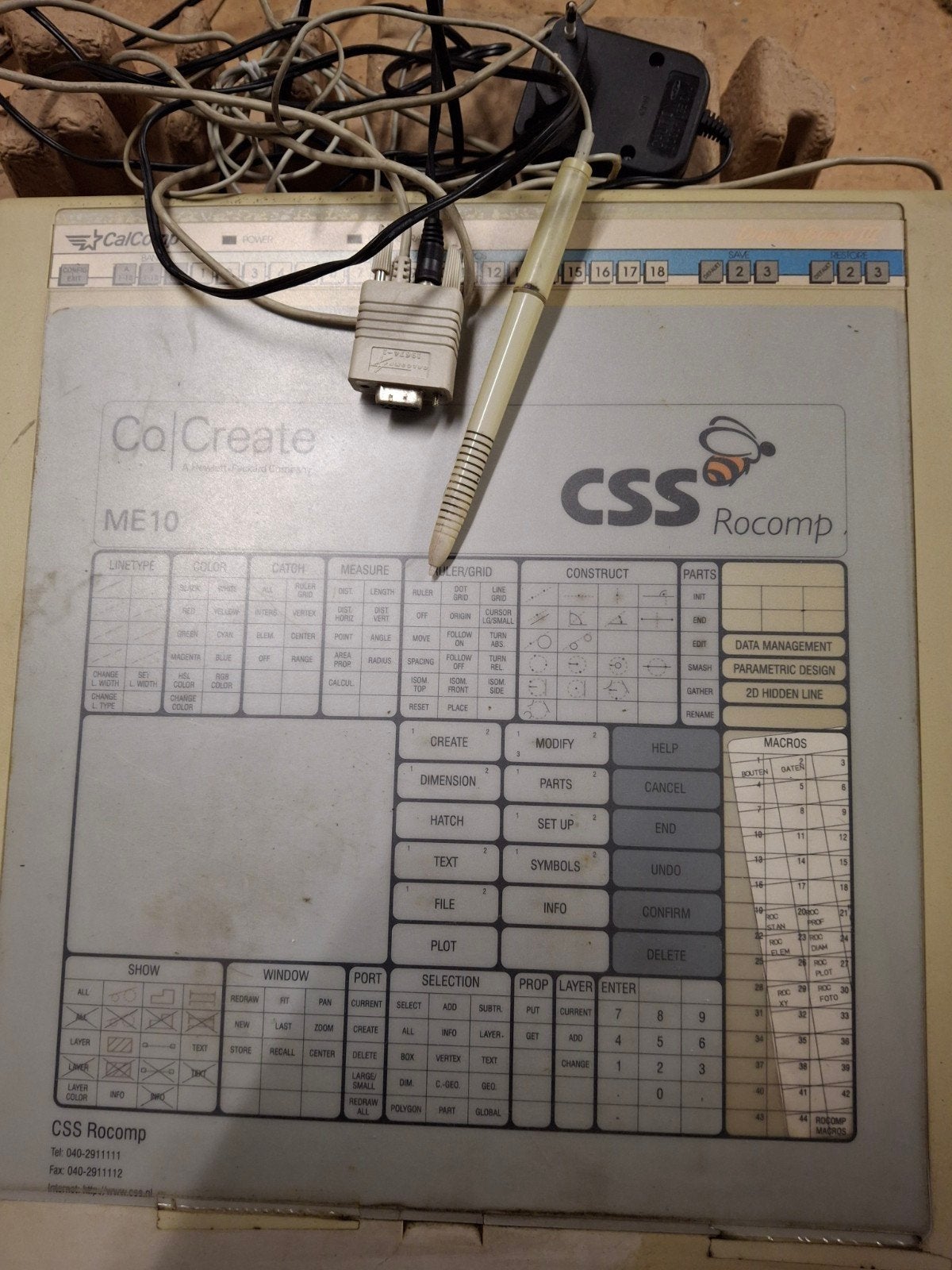 CalComp DrawingBoard III tekentafel / digitizer, Computers en Software, Verzenden, Gebruikt, Bedraad, CalComp