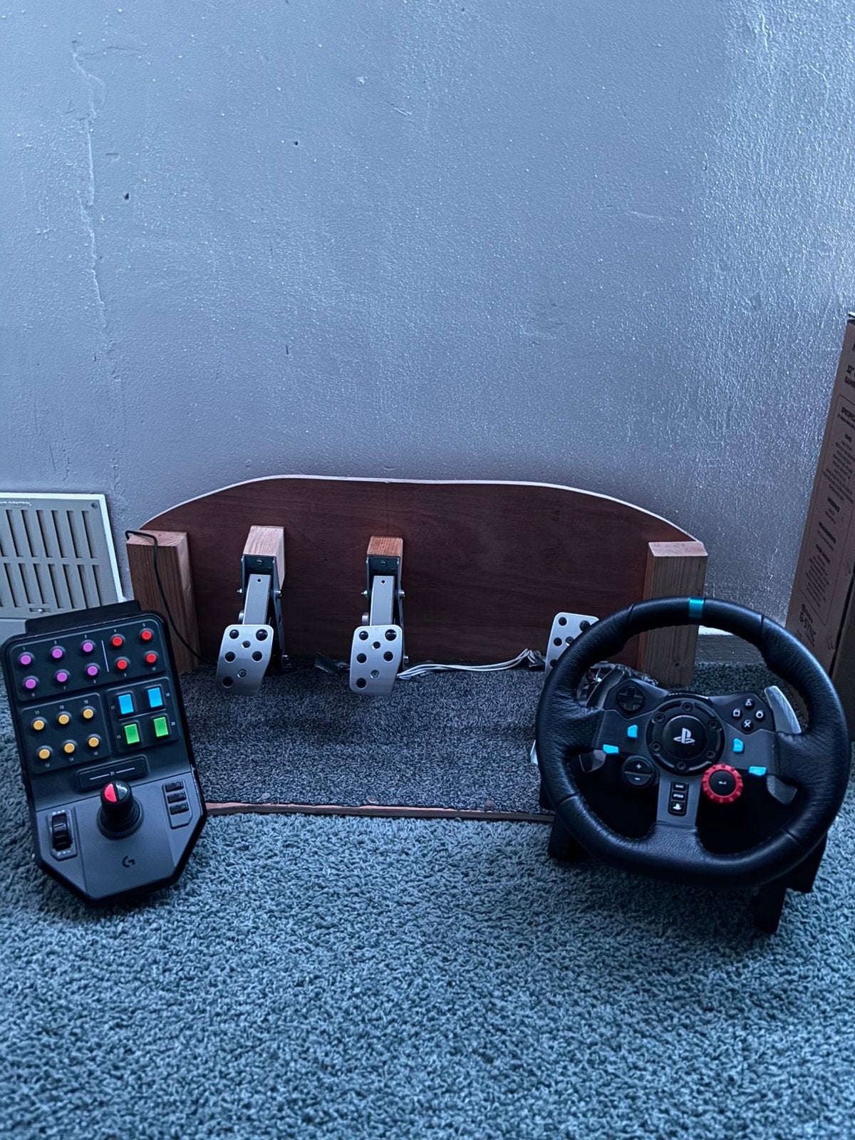 Logitech G29+pedalen+sidepanel voor farming simulator, Ophalen of Verzenden, Zo goed als nieuw