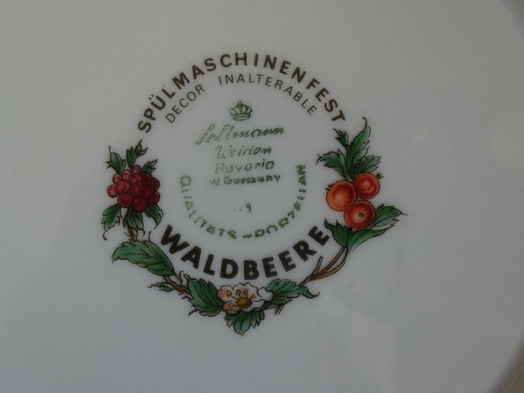1x Diep Bord, Bavaria Seltmann-Weiden, WALDBEERE, z.g.a.n., Ophalen of Verzenden
