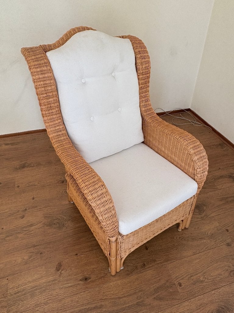 GRATIS 2 Rotan stoelen, Ophalen, Gebruikt, Twee, Bruin