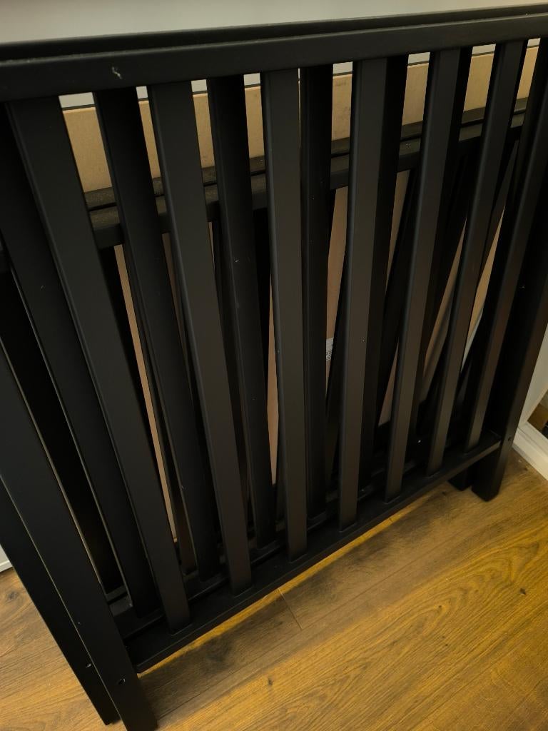 Quax babybox Cubic black met Jollein boxkleed, Kinderen en Baby's, Boxen, Ophalen, Gebruikt, Rechthoekig, In hoogte verstelbaar
