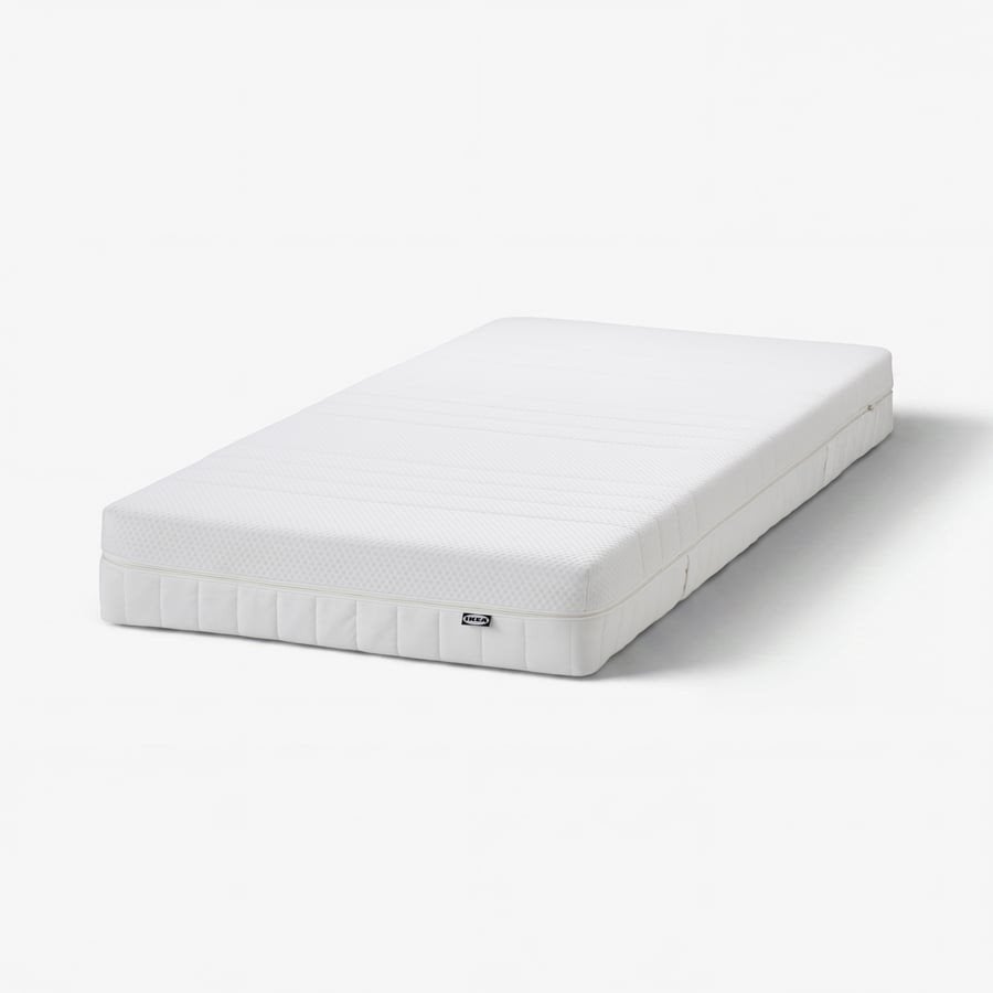 2x IKEA ÅKREHAMN Foammatras, stevig, 90x200 cm, Huis en Inrichting, Ophalen, 90 cm, Eenpersoons, Zo goed als nieuw