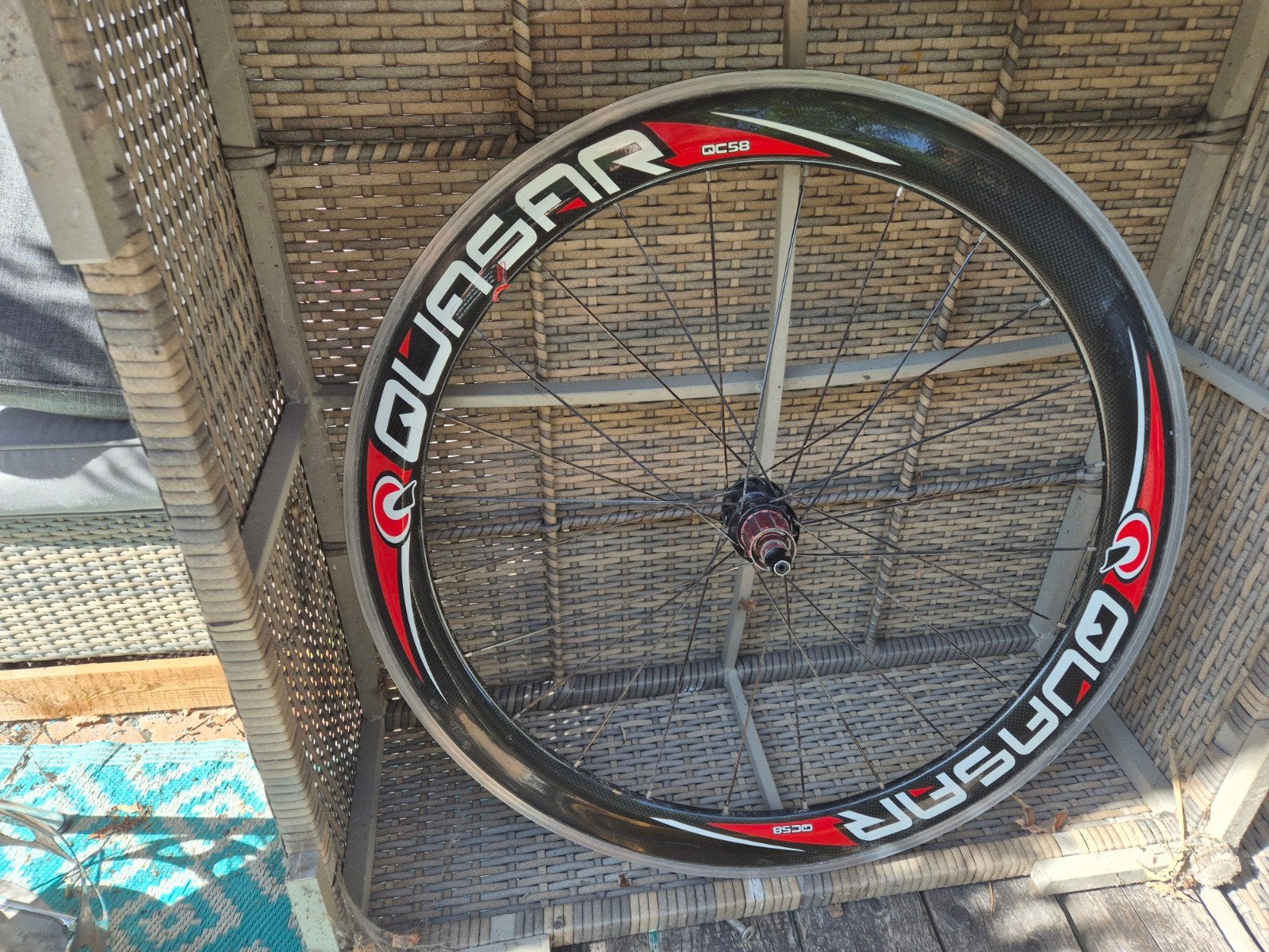Quasar QC58 Carbon Wielen  voor Racefiets met velgremmen,., Gebruikt, Quasar, Racefiets, Carbon