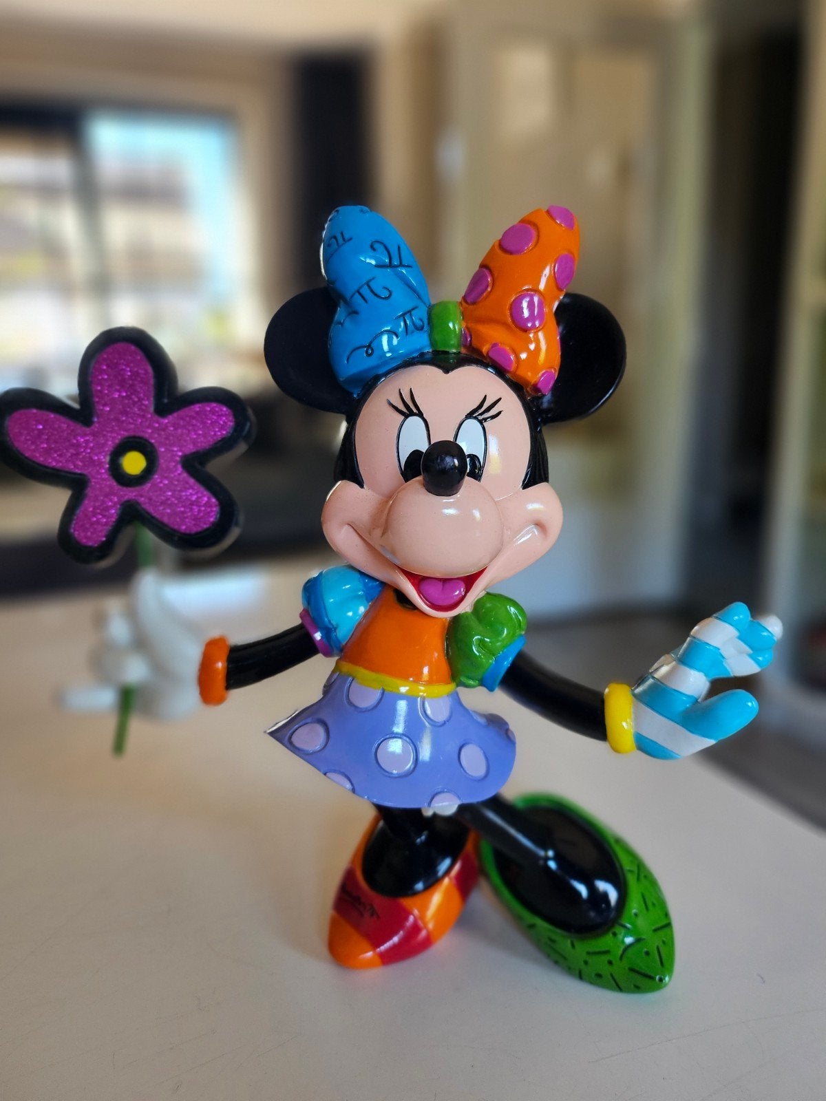 Disney Britto Minnie Mouse Flowers, Ophalen of Verzenden, Mickey Mouse, Zo goed als nieuw, Beeldje of Figuurtje