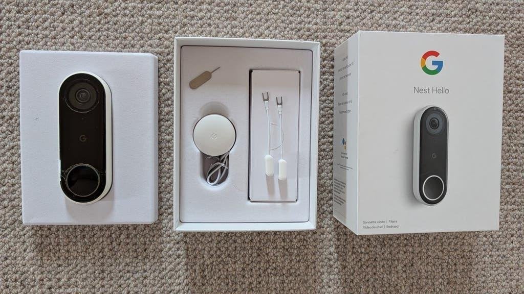 Google Nest Hello deurbel, Ophalen of Verzenden, Ingebouwde camera, Gebruikt, Bedraad