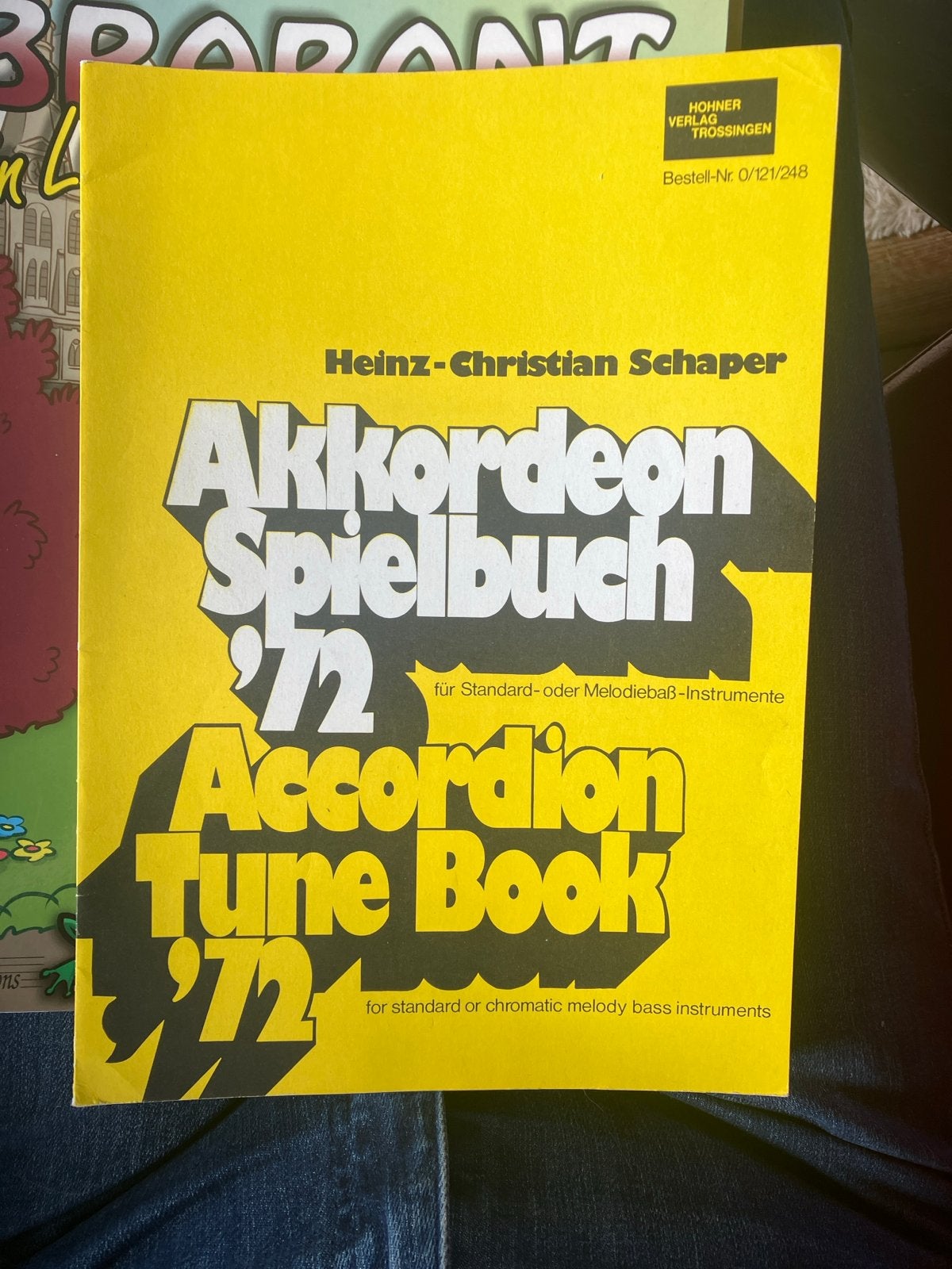 Akkordeon Spielbuch '72 - Hohner Verlag Trossingen, Overige genres, Les of Cursus, Ophalen of Verzenden, Zo goed als nieuw