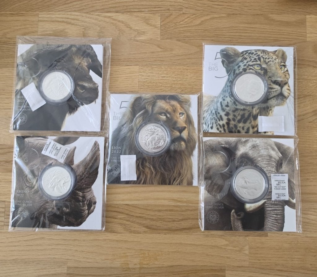 Big Five Serie ll, Ophalen of Verzenden, Zilver