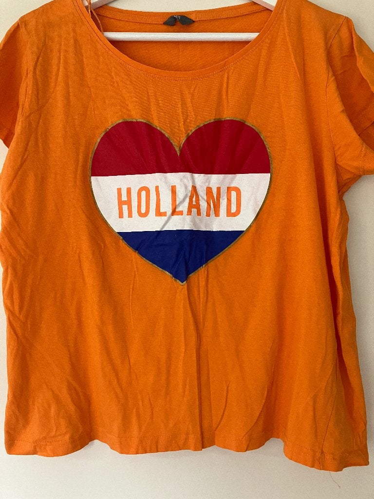 Shirt, Maat 42/44 (L), Oranje, Ophalen of Verzenden, Onbekend
