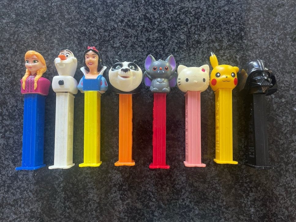 Pez Dispensers (8 in 1 koop), Ophalen of Verzenden, Gebruikt