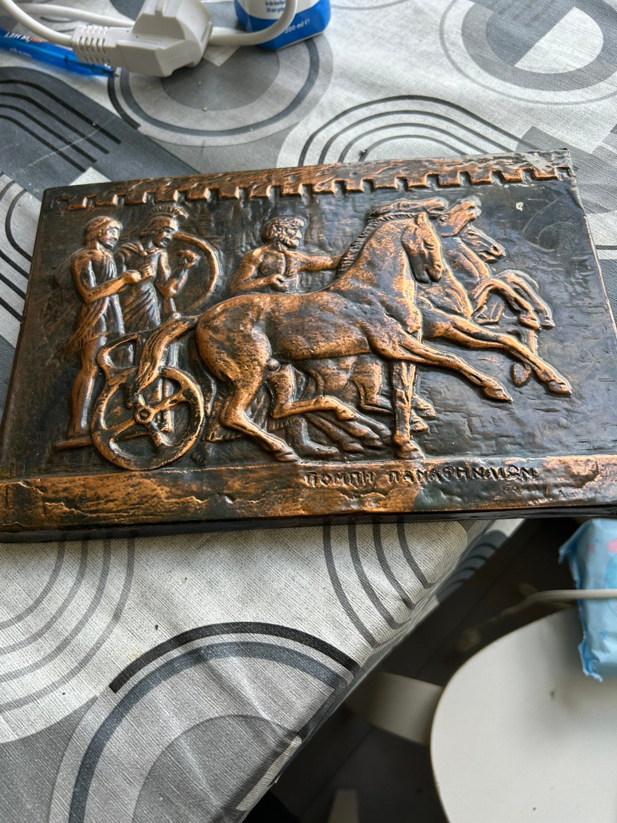 Mooi antiek bronzen kunstwerk decoratie, Antiek en Kunst, Antiek | Koper en Brons, Ophalen of Verzenden, Brons