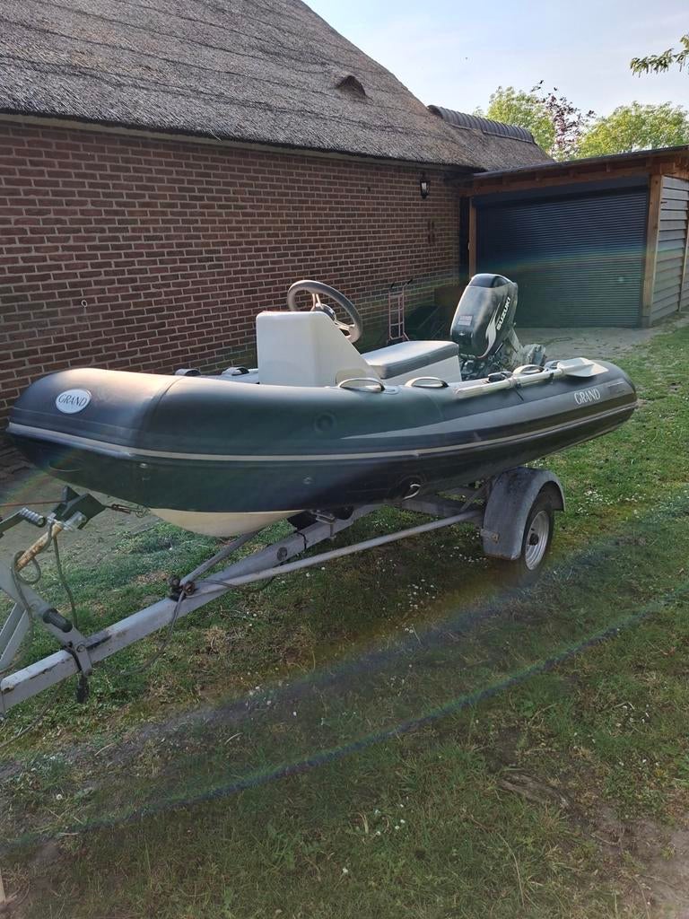 Grand RIB met Suzuki buitenboordmotor, Ophalen, Gebruikt, Benzine, Overige materialen