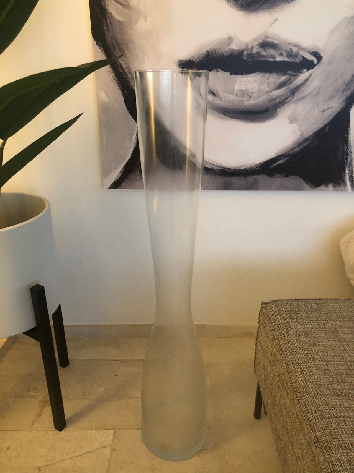 Hoge smalle glazen vaas / nieuw, Nieuw, Glas, Shop_markt@hotmail.com, Ophalen