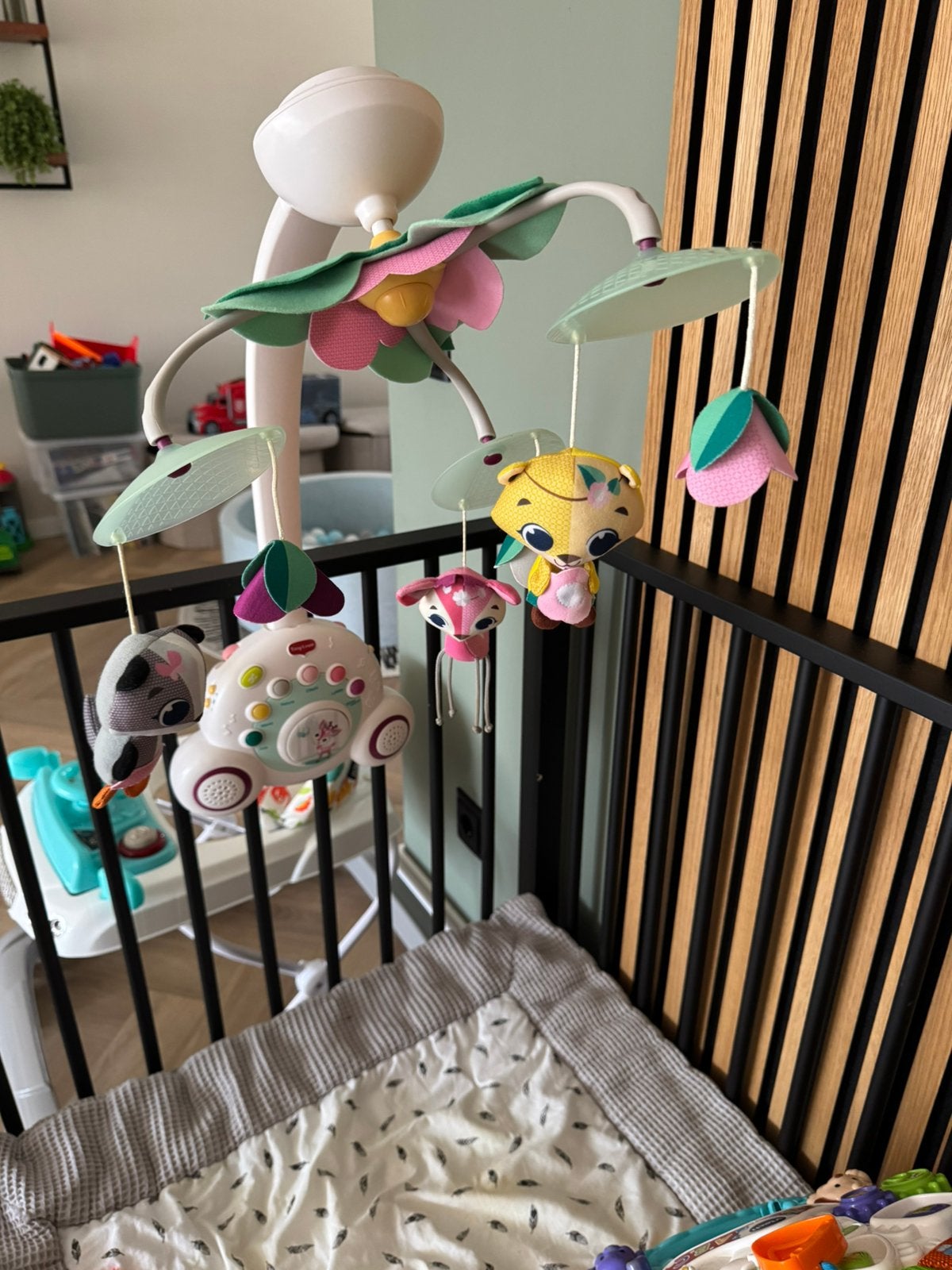 Boxmobiel, Kinderen en Baby's, Speelgoed | Babyspeelgoed, Ophalen, Zo goed als nieuw, Mobiel, Met licht