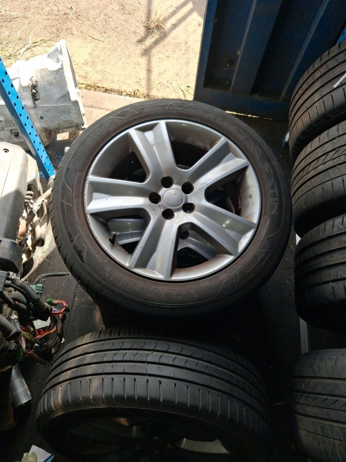 215/55/17 Velgen met banden voor Subaru /Forester/Lega, Auto-onderdelen, Banden en Velgen, 17 inch, Ophalen of Verzenden, Personenwagen