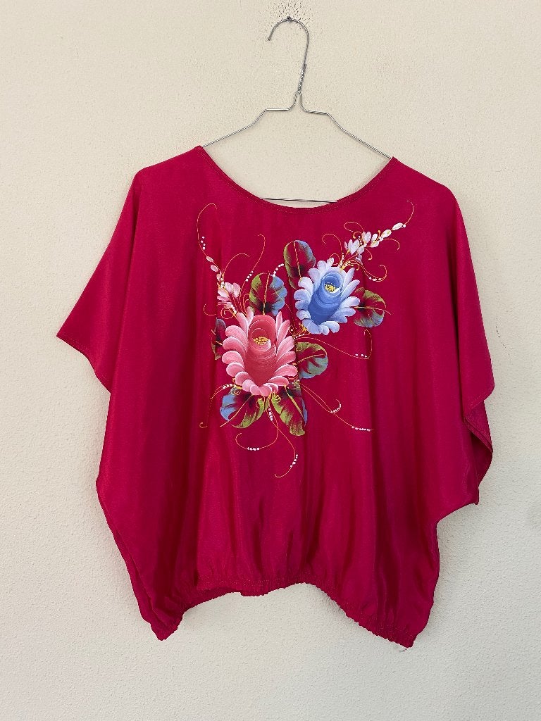 Vintage top roze, Ophalen, Vintage, Korte mouw, Roze
