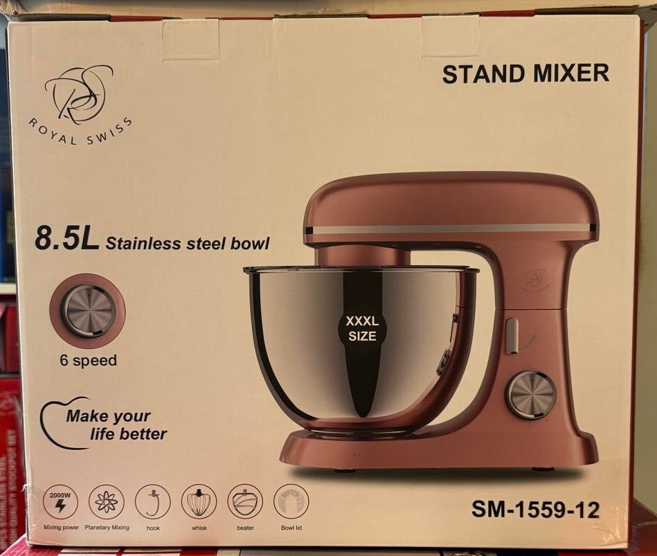 Royal Swiss Stand Mixer 8.5L, Witgoed en Apparatuur, 4 liter of meer, Ophalen of Verzenden, Nieuw, 3 snelheden of meer