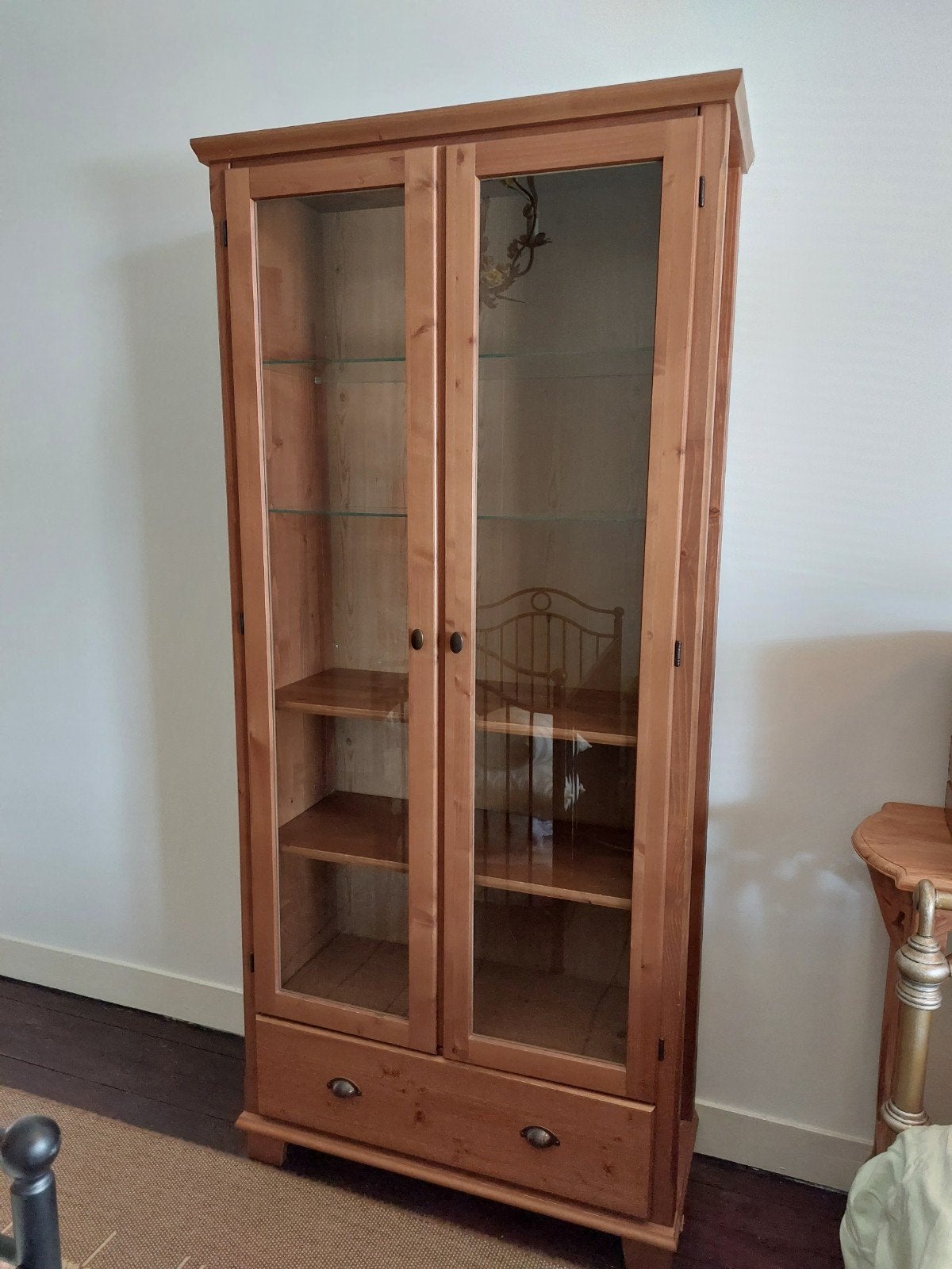 IKEA Leksvik Vitrinekast, Ophalen, Gebruikt, Met lade(s), Overige houtsoorten