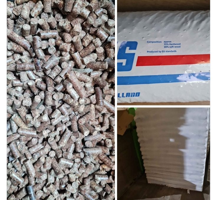 Houtpellets/ Pelletkorrels Te Koop, Ophalen, Zo goed als nieuw, Steenwol, 15 m² of meer