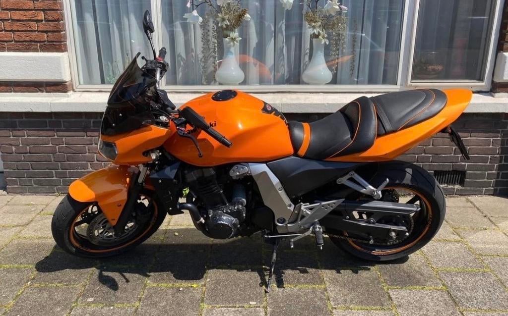Kawasaki Z750 Oranje Naked Bike - Goed Onderhouden, 4 cilinders, Motorrijbewijs A, Gebruikt, Particulier