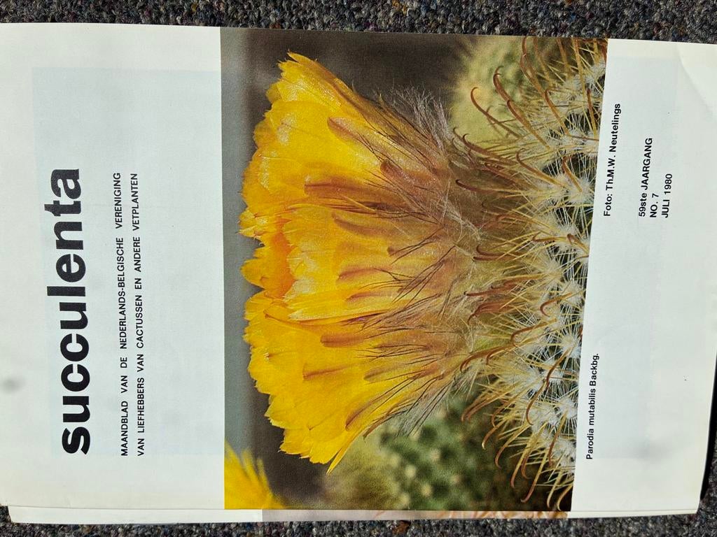 Cactus & Succulenten Boeken, Jaargangen Succulenta & Thermos, Boeken, Natuur, Ophalen, Gelezen, Bloemen, Planten en Bomen