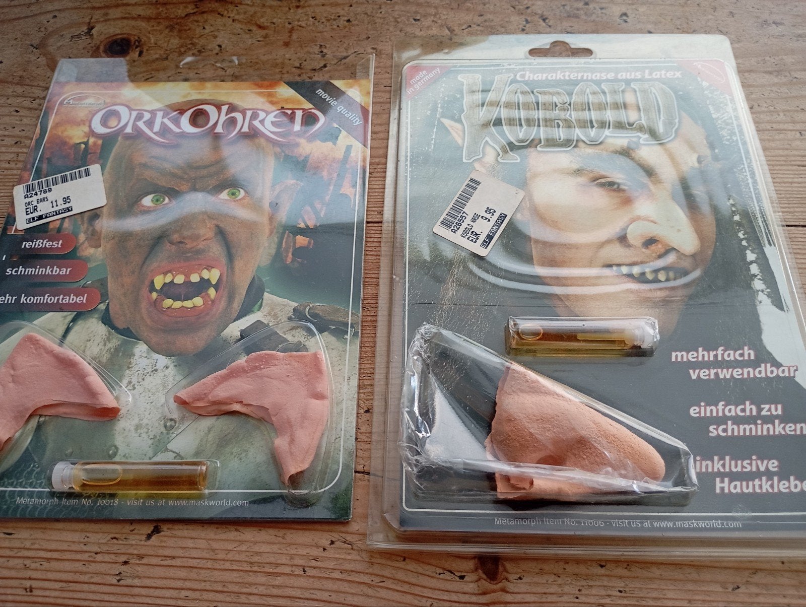 Halloween Maskers Schmink 2x, Ophalen of Verzenden, Carnaval