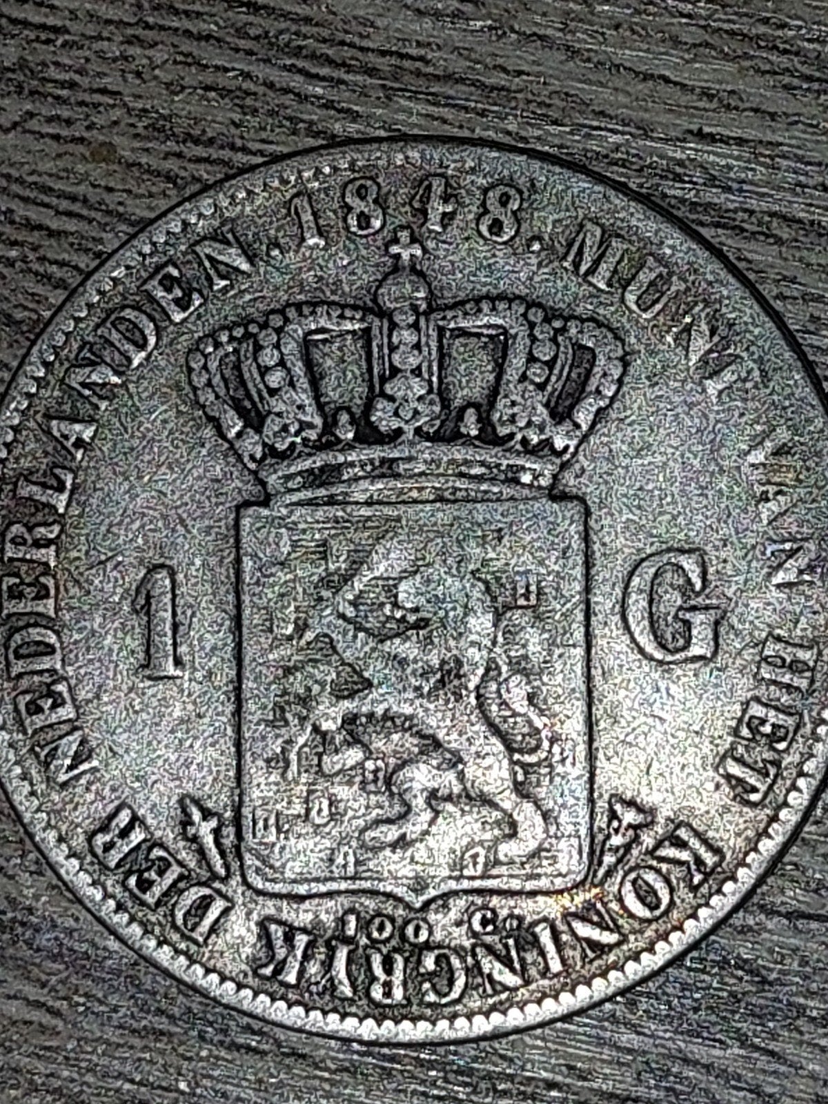 Zilveren gulden Koning Willem II 1848, Ophalen of Verzenden