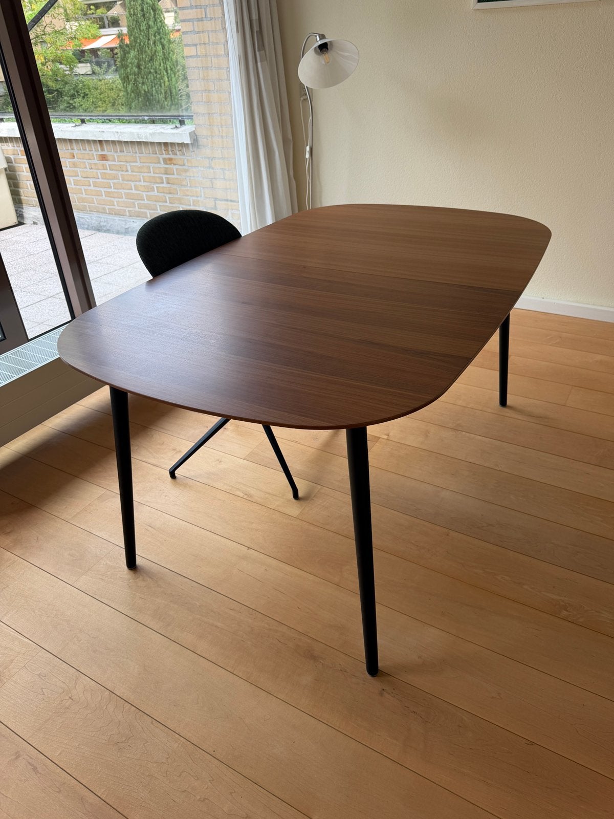 BoConcept Kingston tafel met extra Tafelblad, Ophalen, 200 cm of meer, 50 tot 100 cm, Zo goed als nieuw