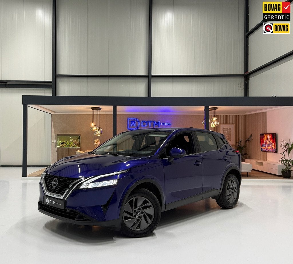 Nissan Qashqai Nissan Qashqai 1.3 MHEV 158pk X-tronic Busine, Auto's, 4 cilinders, Blauw, Leder en Stof, Origineel Nederlands