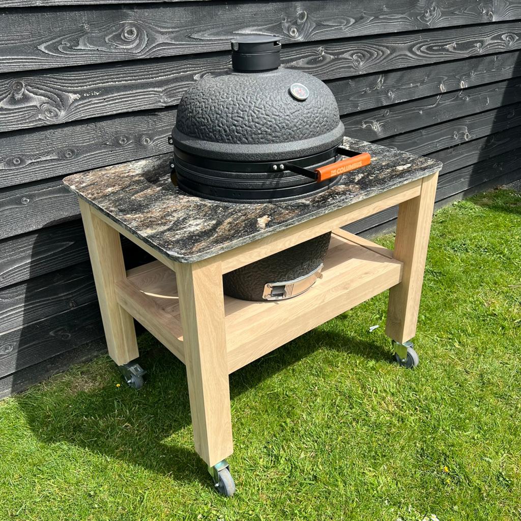 OP=OP Easy Luxe Massief Eiken Barbeque Kast Incl. Graniet, Maatwerk, Houtskool, Nieuw, Ophalen of Verzenden