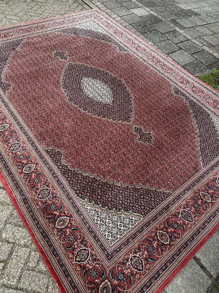 Vintage Perzisch Tapijt 250 x 350, Rode Kleuren, Vloerkleed, Huis en Inrichting, Stoffering | Tapijten en Kleden, Gebruikt, 200 cm of meer