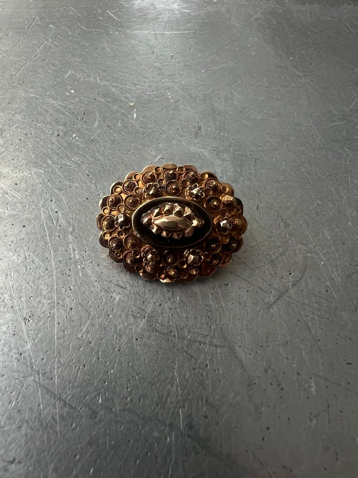 Antieke Gouden Broche - Victoriaans of Zeeuws 15 Karaat, Sieraden, Tassen en Uiterlijk, Broches, Verzenden, Gebruikt, Minder dan 4 cm