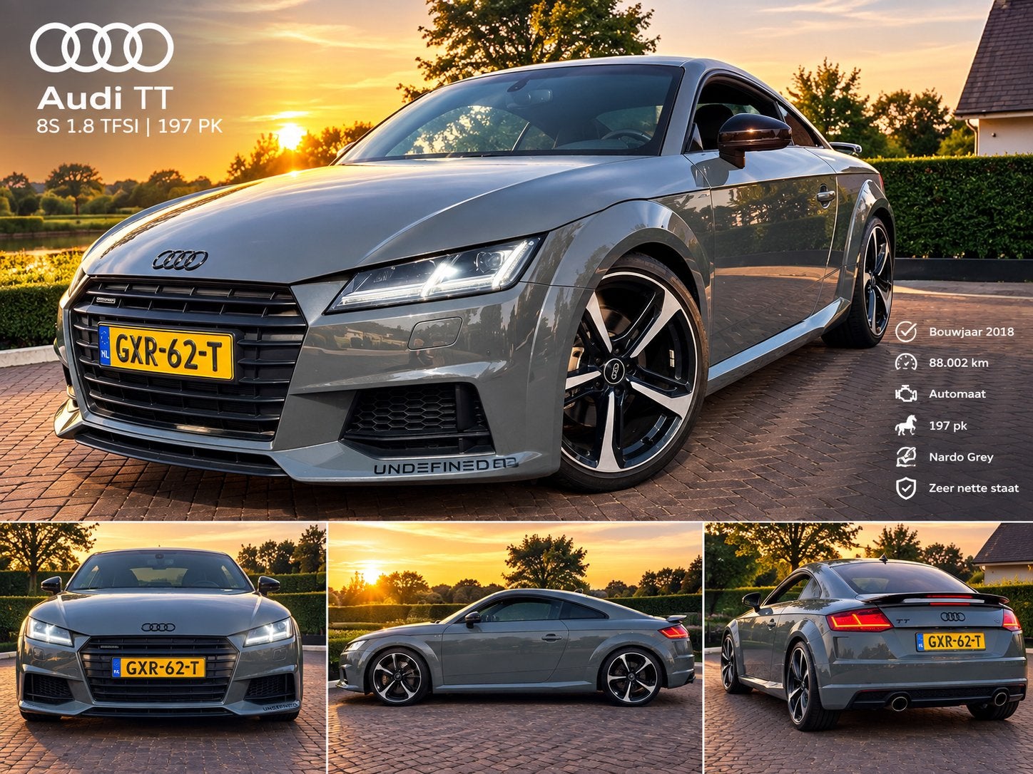Audi TT 1.8 Tfsi 180pk S Tronic 2018 Grijs, Ophalen of Verzenden