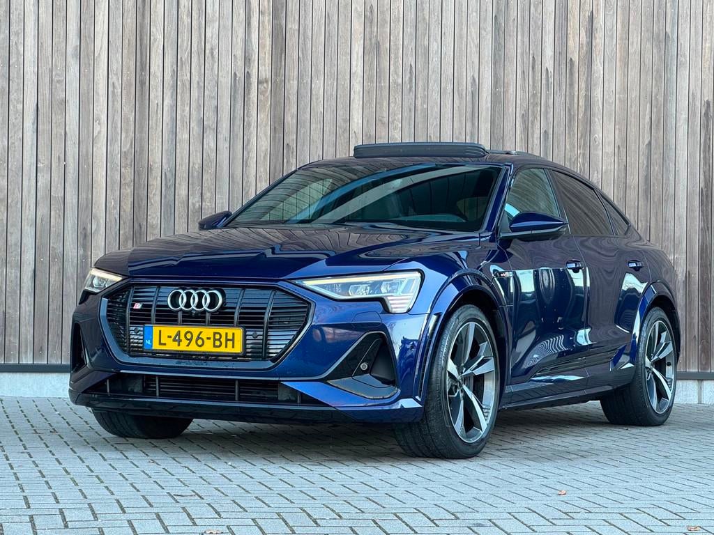 Audi E-tron Sportback S quattro 95 kWh |Pano|B&O|RS-Zetels|, Auto's, Audi, Automaat, Gebruikt, Zwart, 95 kWh