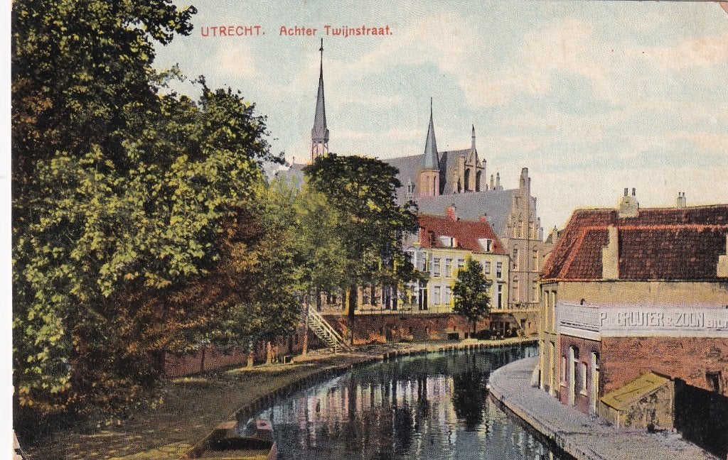 Utrecht Achter Twijnstraat, Verzenden, Voor 1920, Gelopen, Utrecht