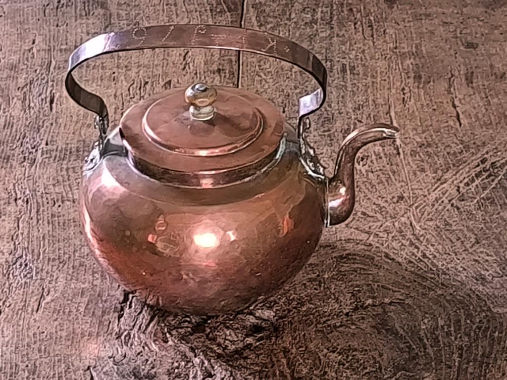 Antiek roodkoperen ketel gedateerd 1767, Ophalen of Verzenden