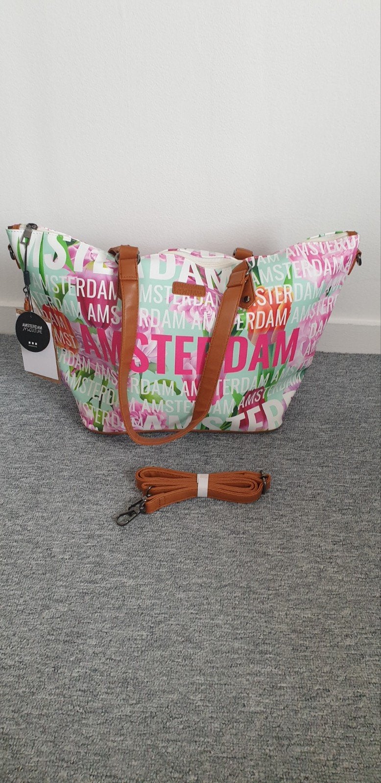 Amsterdam Culture Schoudertas/Shopper, Verzenden, Nieuw, Roze, Overige typen