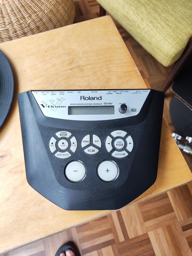 Roland TD-6V drum module + 2x bekken CY-13R & CY-8, Muziek en Instrumenten, Ophalen of Verzenden, Gebruikt, Roland