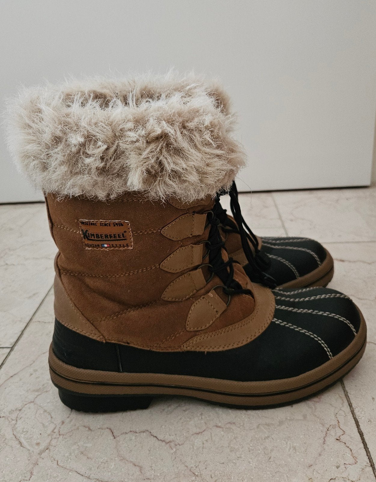 Mooie, warme dames snowboots Kimberfeel maat 38, Overige merken, Gebruikt, Snowboots, Ophalen of Verzenden
