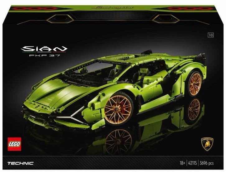 LEGO Technic Lamborghini Sián FKP 42115, Ophalen of Verzenden, Nieuw, 1:5 t/m 1:8, Auto