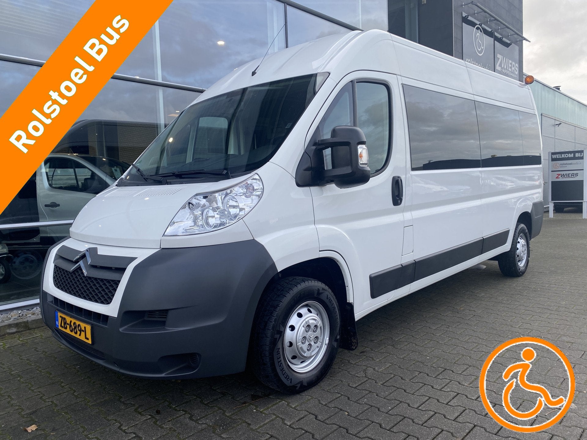 Citroën Jumper Rolstoelbus / Personenbus 2.2 HDI L3H2 131 P, Auto's, Euro 5, Gebruikt, 2500 kg, Wit