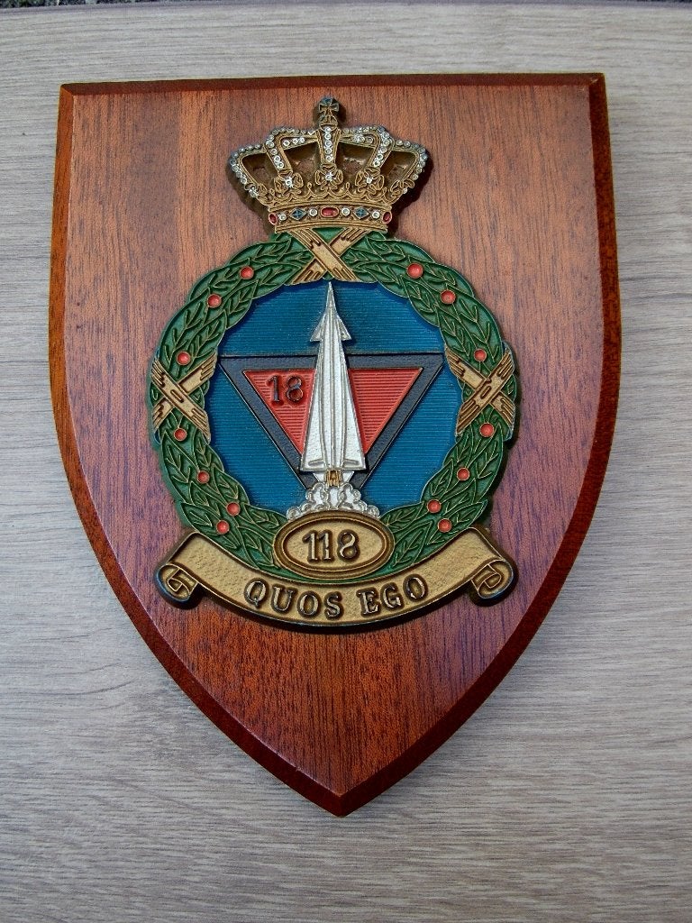 Wapenschild Koninklijke Luchtmacht 118 Squadron, Verzenden, Luchtmacht, Nederland, Embleem of Badge