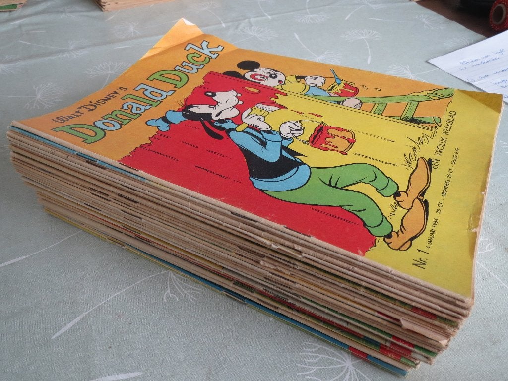 Donald Duck complete jaargang 1964 (52 nummers), Boeken, Meerdere stripboeken, Ophalen of Verzenden, Gelezen