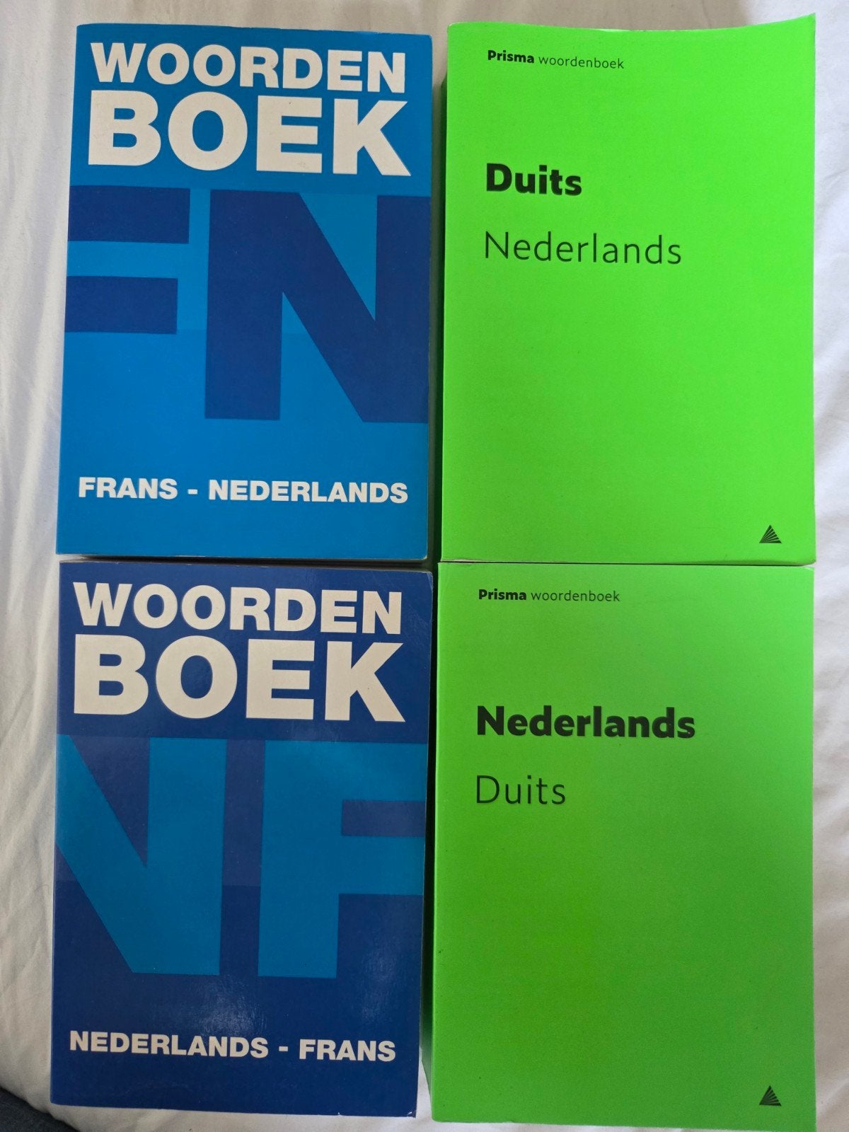 Woordenboeken Frans-Nederlands en Duits-Nederlands (4 stuks), Ophalen of Verzenden, Zo goed als nieuw, Prisma of Spectrum, Duits