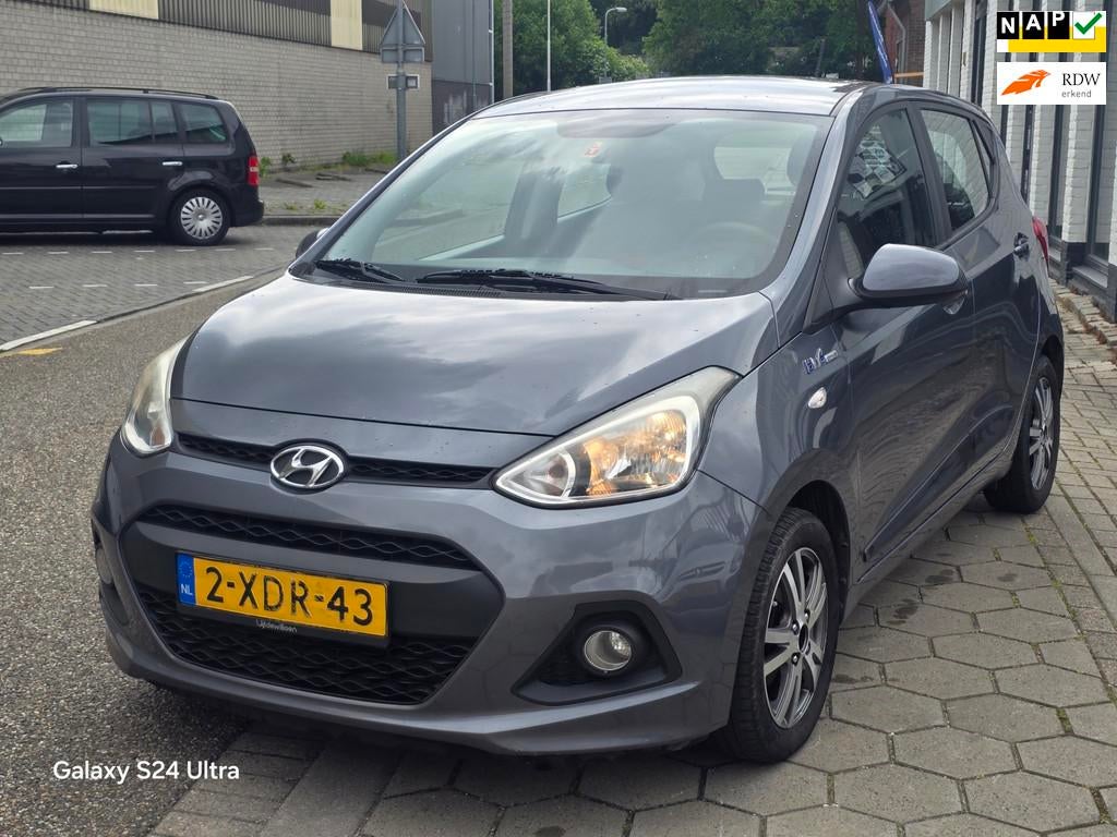 Hyundai I10 1.0i Go!*2e eig*nap*elek ramen*airco*velgen*navi, Voorwielaandrijving, Euro 5, Gebruikt, 31 €/maand